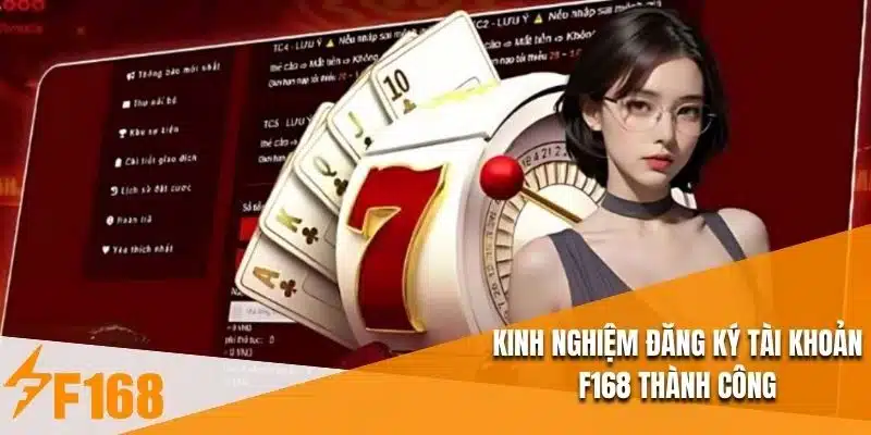 Kinh nghiệm đăng ký tài khoản F168 thành công