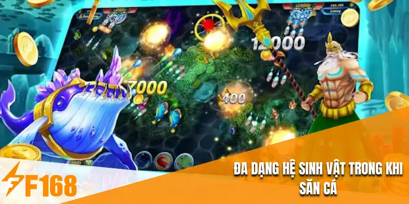 Đa dạng hệ sinh vật trong khi săn cá
